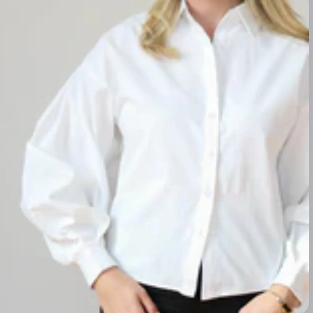Puff Sleeve Button Down - Picture 4 of 8
